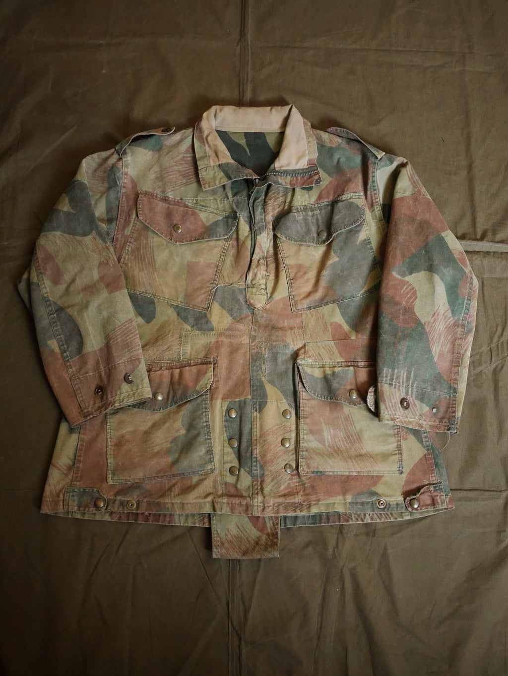 1952 Belgian Paratroopers Brushstrokes Camouflage Smock